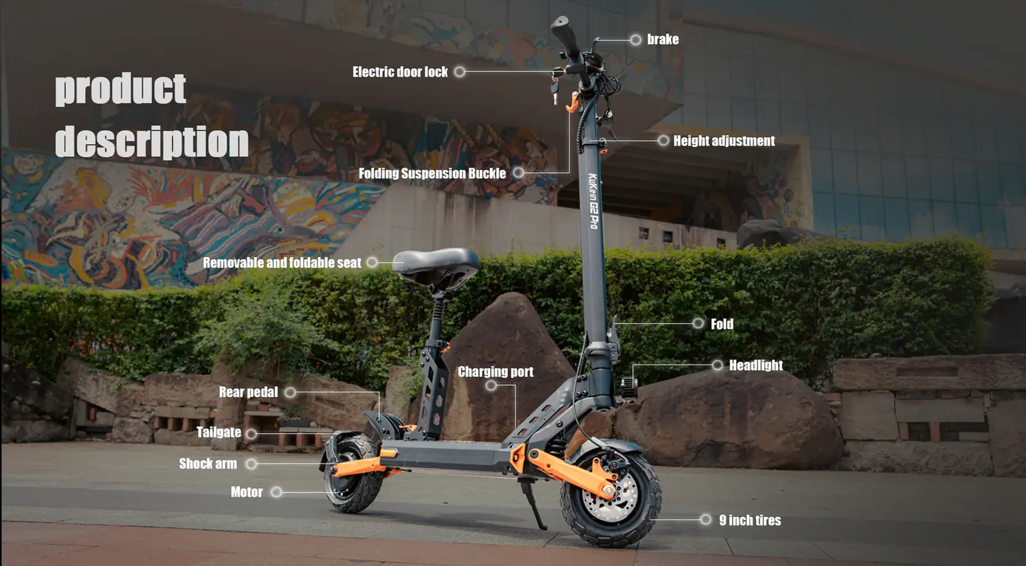 AKTION Kukirin G2 Pro 2025 mit Sitz und Blinker