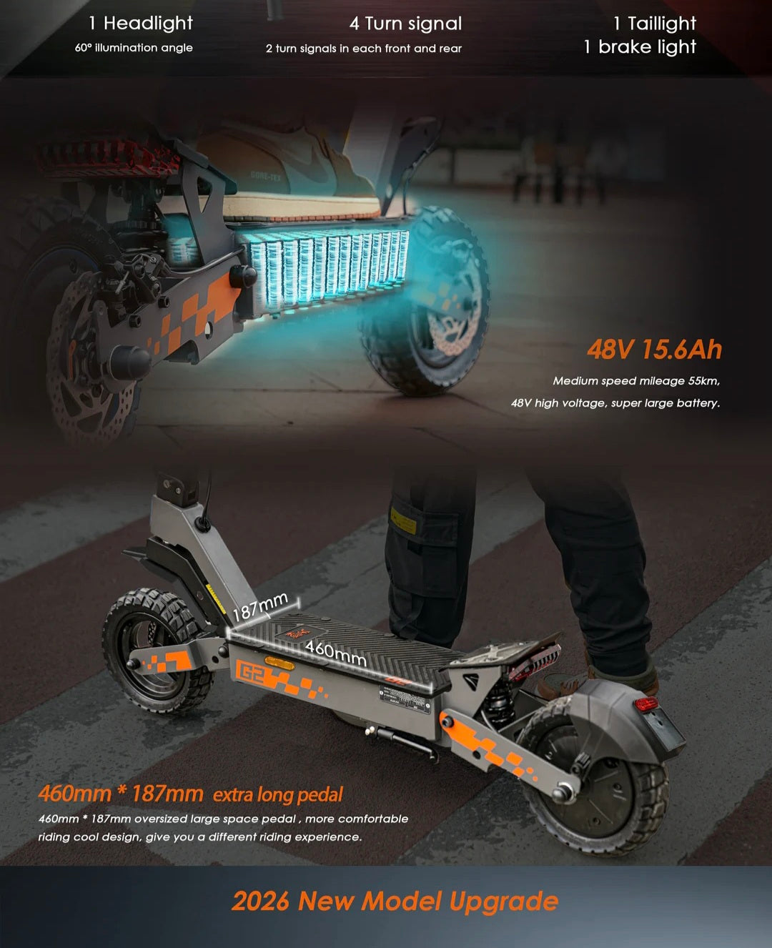 AKTION Kukirin G2 Österreich version maximal 25 km/h und Blinker am Lenkerende
