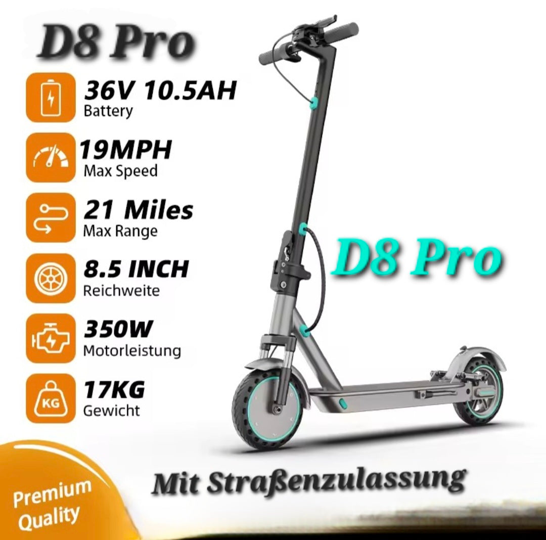AKTION D8 PRO mit Blinker und Straßenzulassung