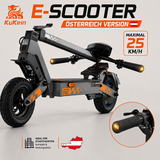 AKTION Kukirin G2 Österreich version maximal 25 km/h und Blinker am Lenkerende