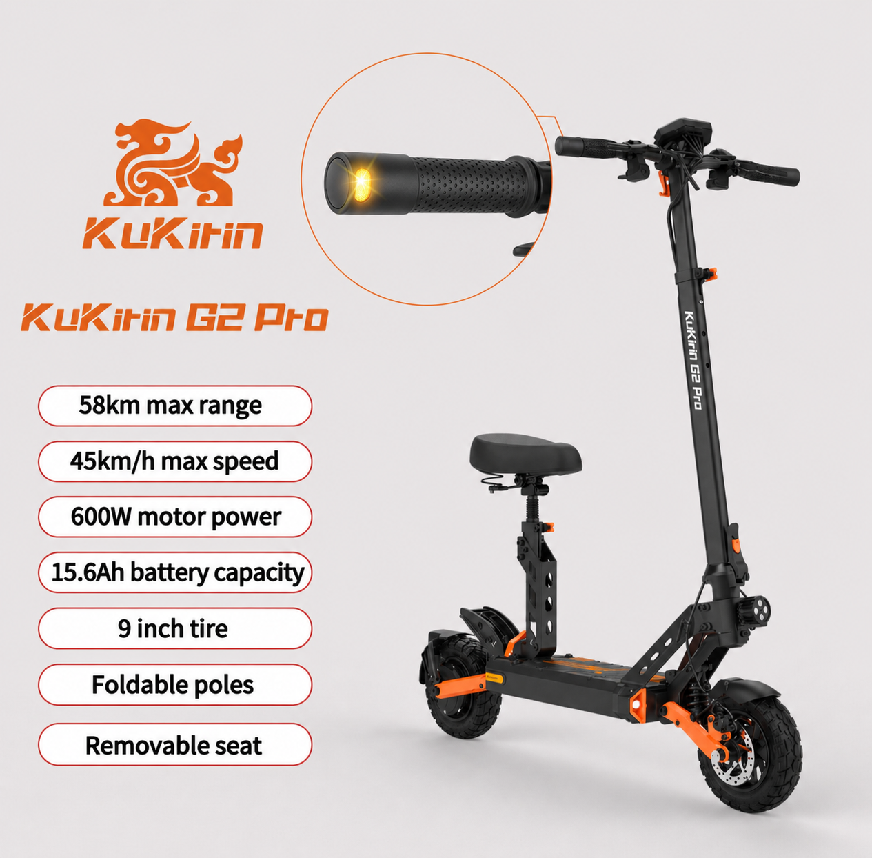 Kukirin G2 Pro AKTION Österreich version mit Straßenzulassung 25 km/h